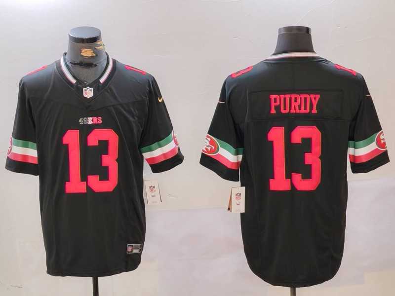 Mens San Francisco 49ers #13 Brock Purdy Black F.U.S.E. Mexico Vapor Limited Stitched Jersey Dzhi->san francisco 49ers->NFL Jersey